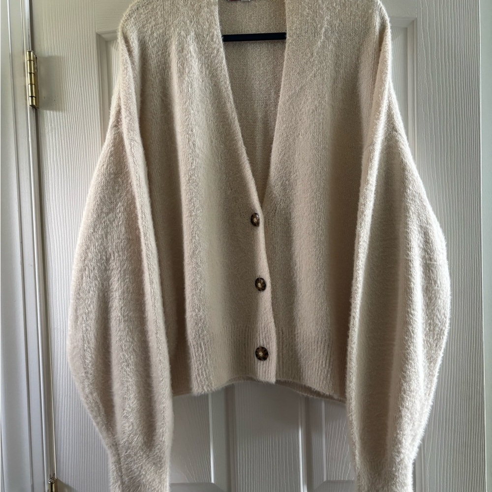 Urban Outfitters Cream Knit Cardigan